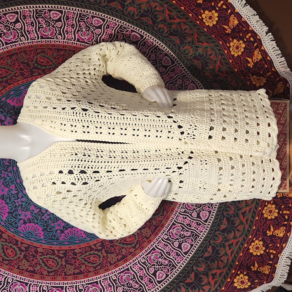 Handmade Oversized Crochet Cardigan
